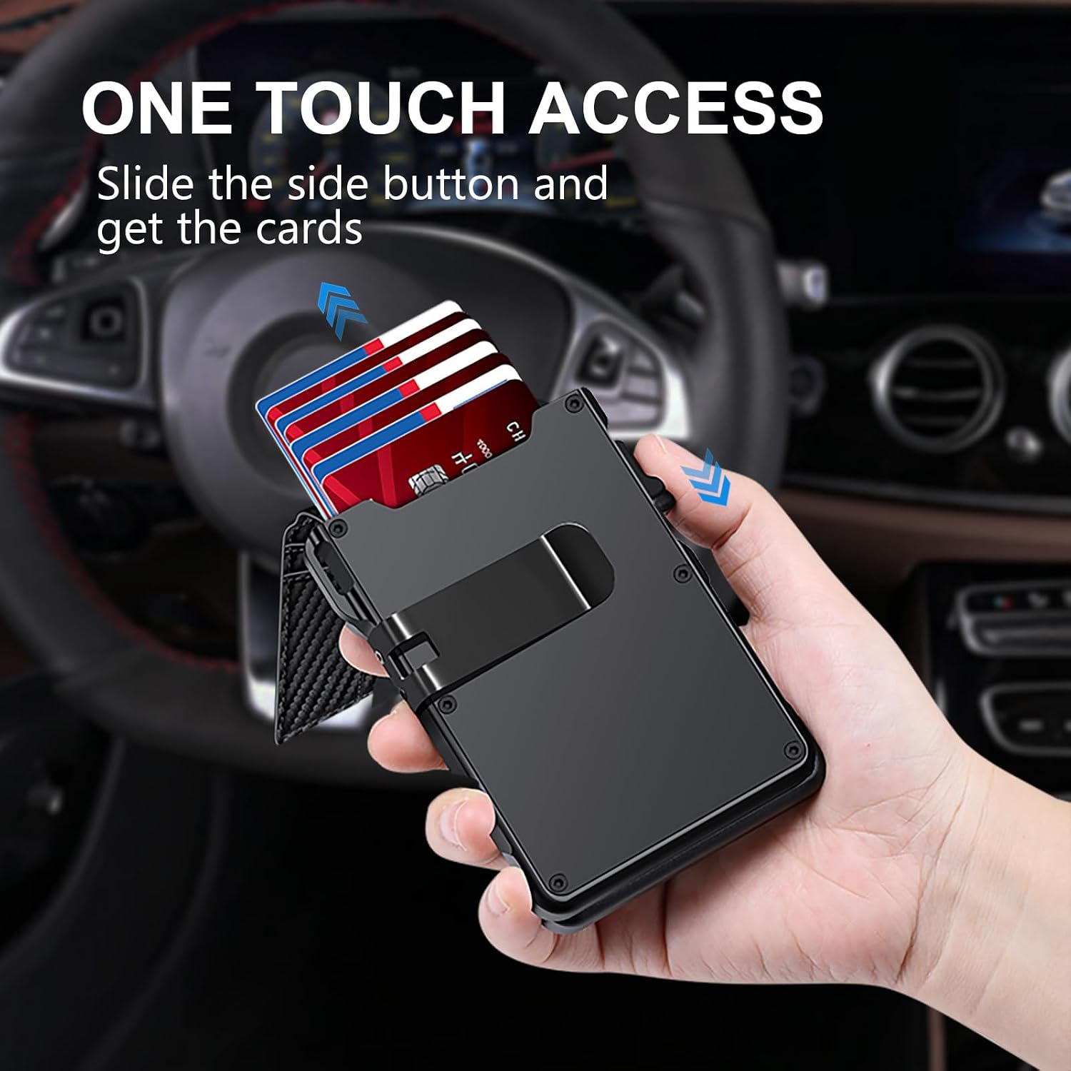 Airtag Wallet for Men Smart Wallet for Air Tag RFID Blocking Minimalist - Image 2